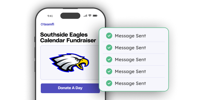 Built-in automatic outreach will ensure your pick a date fundraiser maximizes it's reach. 