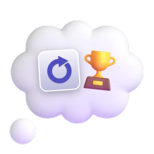 Thought bubble emoji showing Teamfi as the best fundraising option.
