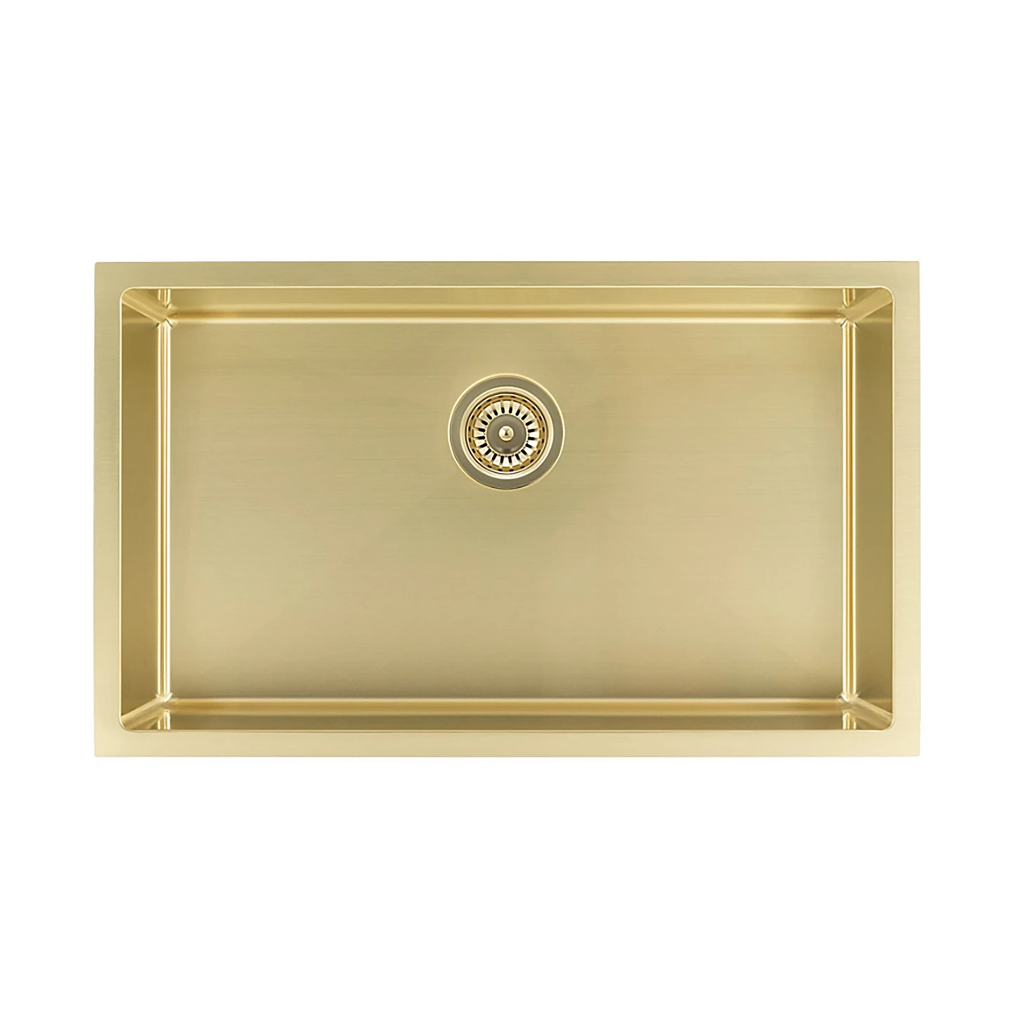 ABI Vari Single Sink 750mm W/ Rack - Brushed Brass