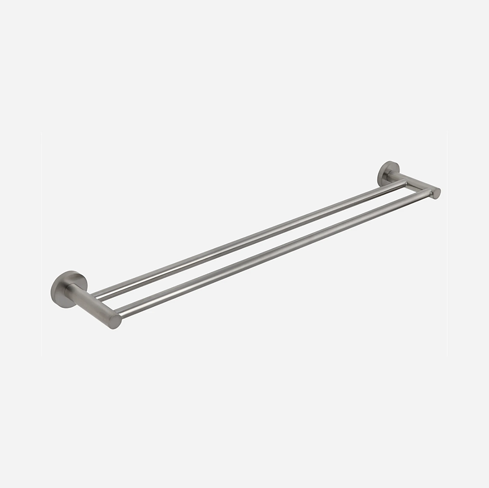 1 x ABI Elysian Double Towel Rail 750mm - Brushed Nickel