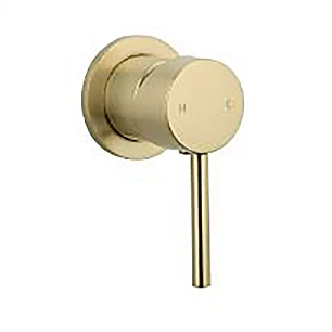 ABI Floor Mounted Bath Filler with Elysian Minimal Mixer - Brushed Brass