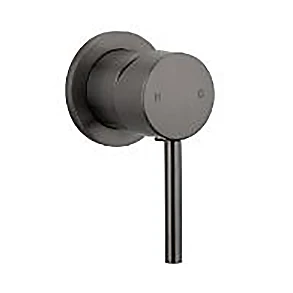 ABI Floor Mounted Bath Filler with Elysian Minimal Mixer - Brushed Gunmetal