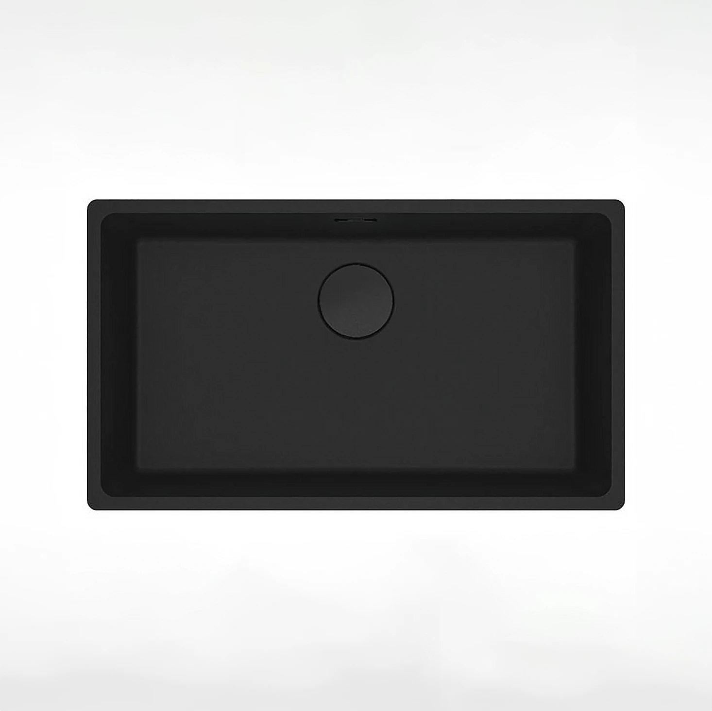 Franke Maris Single Bowl Undermount Sink MRG110-72MB with integrated Black Waste