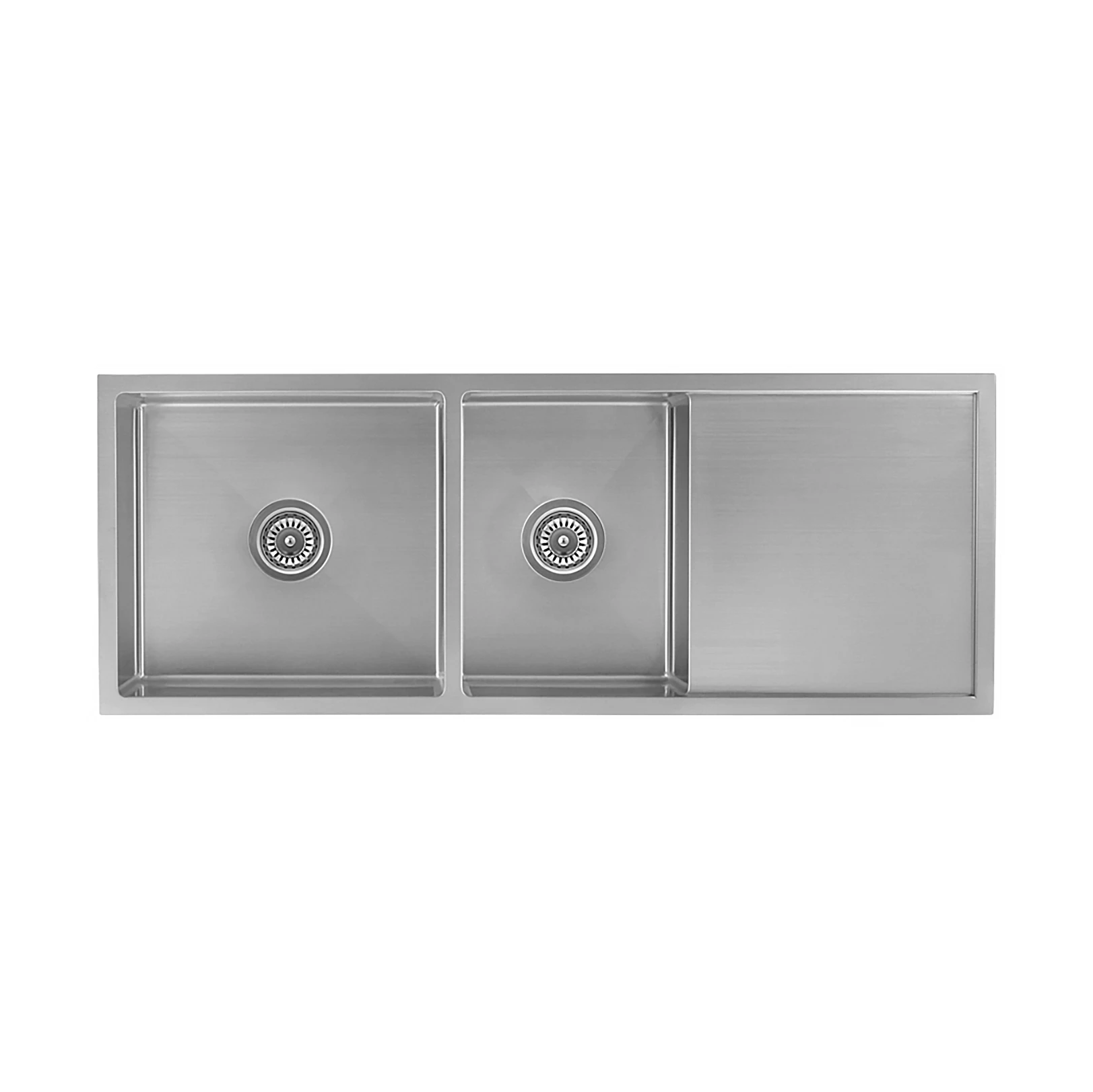 Ontario Double Kitchen Sink W/ Strainer - Stainless Steel