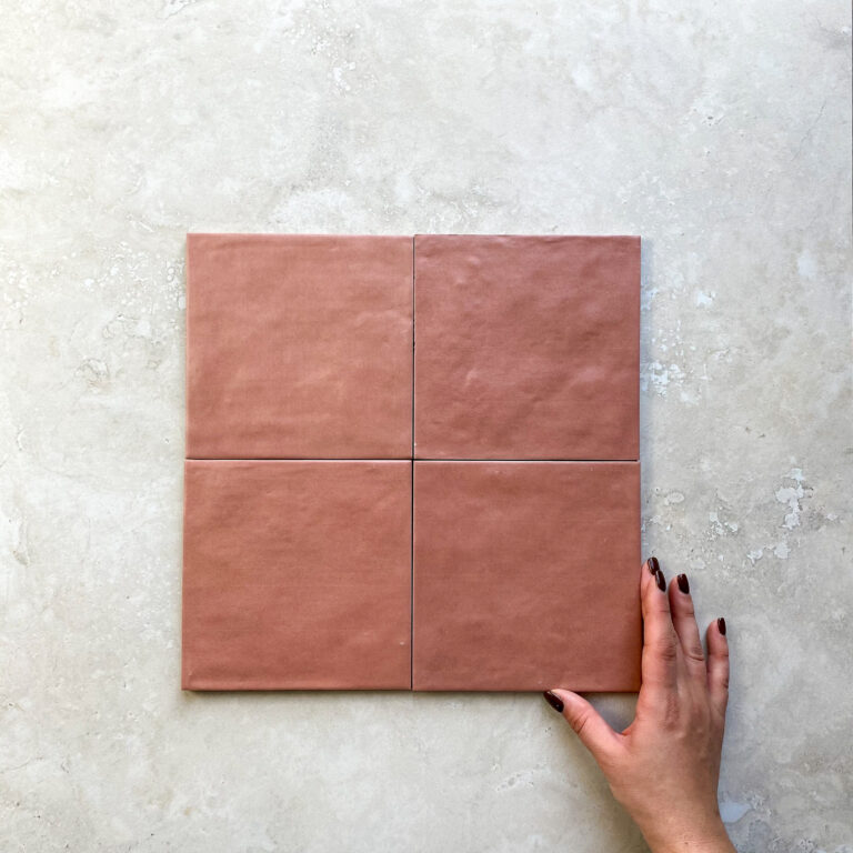 Feature Tile - 150 x 150mm - Contemporary Ash Rose Matt
