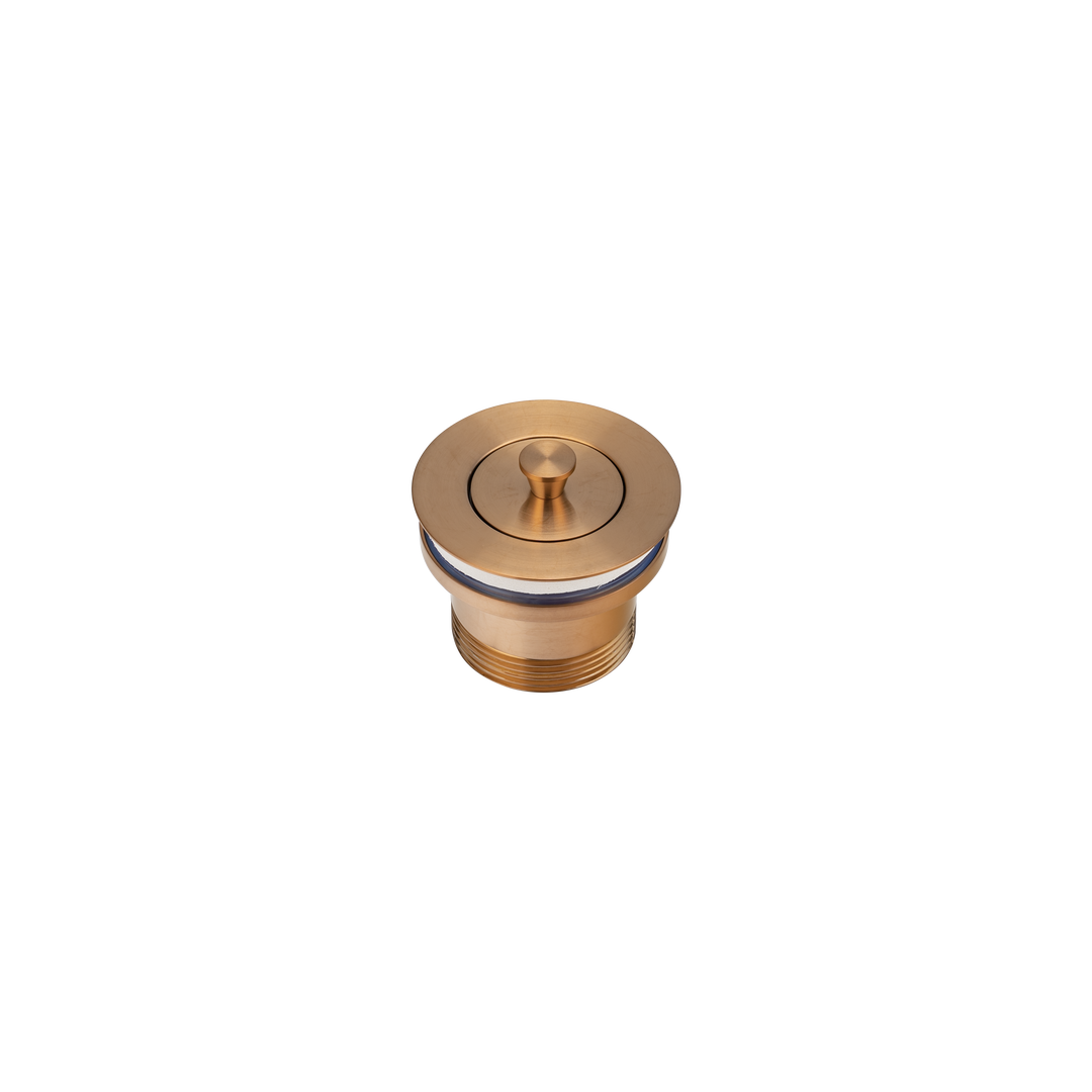 ABI Pull Out Bath Plug - Brushed Copper