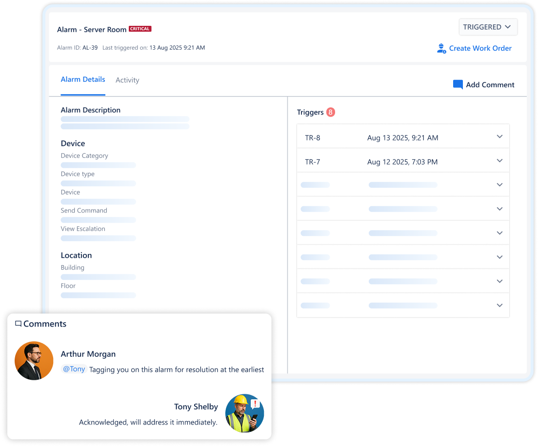 IQnext's dashboard showing insights like total energy costs, total energy consumptions, energy vs occupancy graphs, occupancy levels etc for a portfolio of buildings