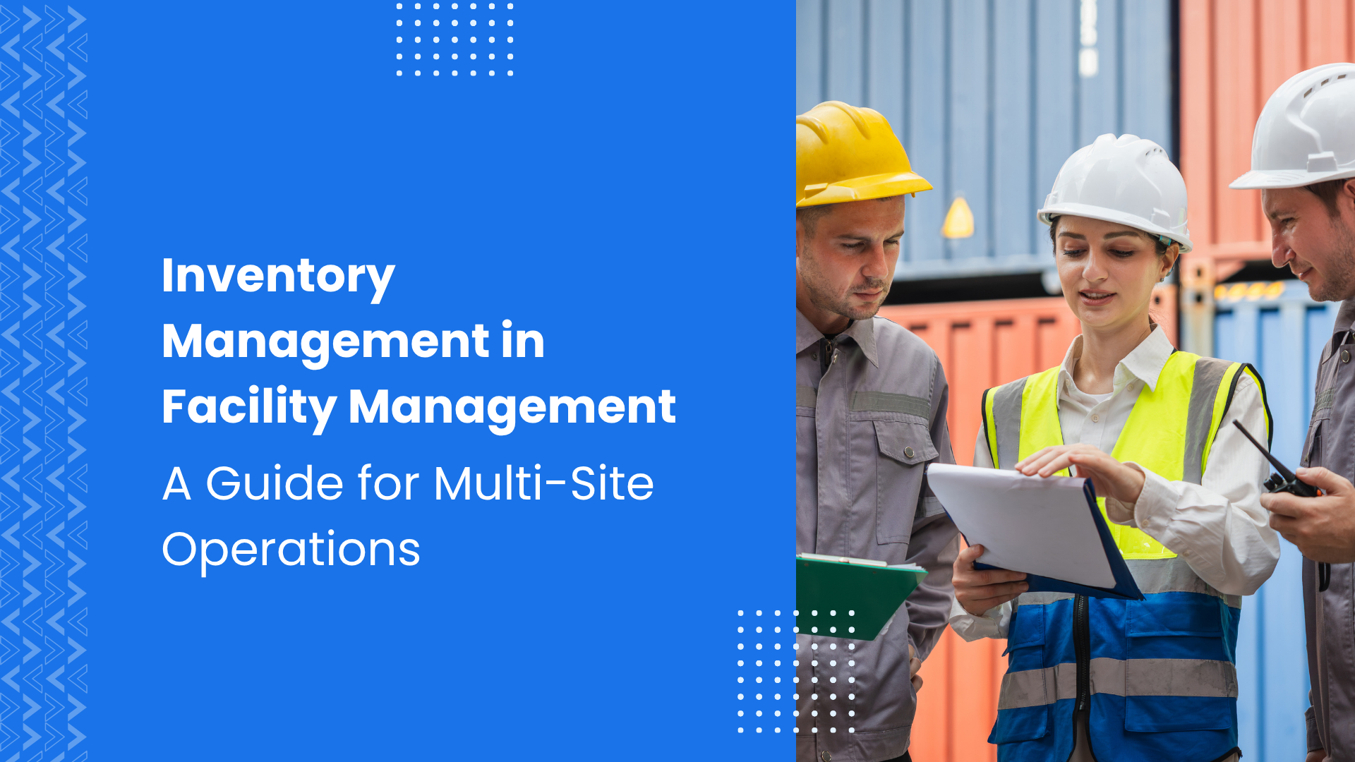Facility managers discussing - Blog cover photo