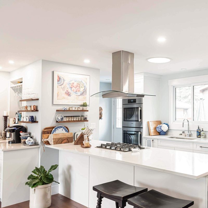 Transitional Kitchen in Calgary Zen Living
