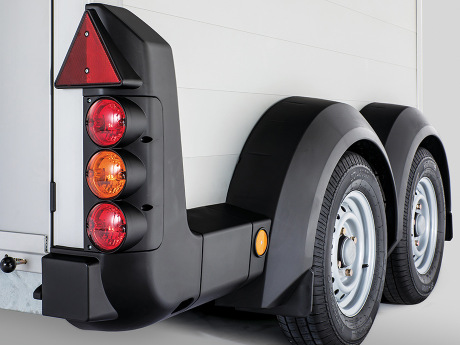 Combined Mud Guard and Rear Light Cluster