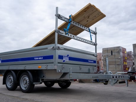  Ladder Rack - Designed for supporting ladders, pipes and other long items in transit. Also compatible with both dropside extensions (with one bar removed) and perforated sides (with front perforated panel removed).