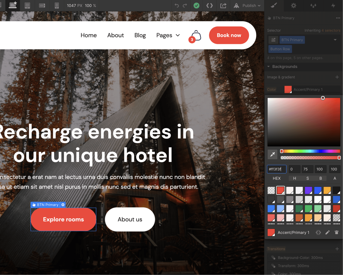 Colors - Rental X Webflow Template