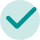 Solid teal green circle with no additional symbols or text.