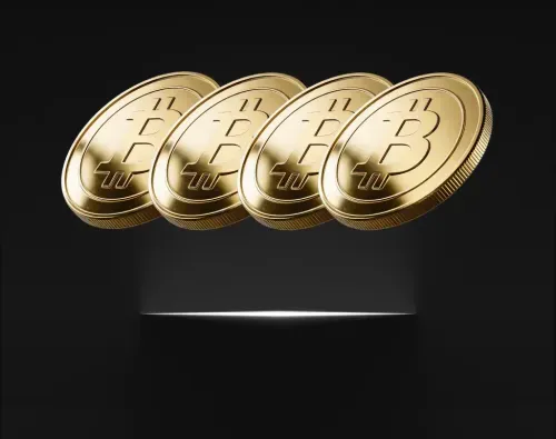 Gold Bitcoin coin representing BTC holdings