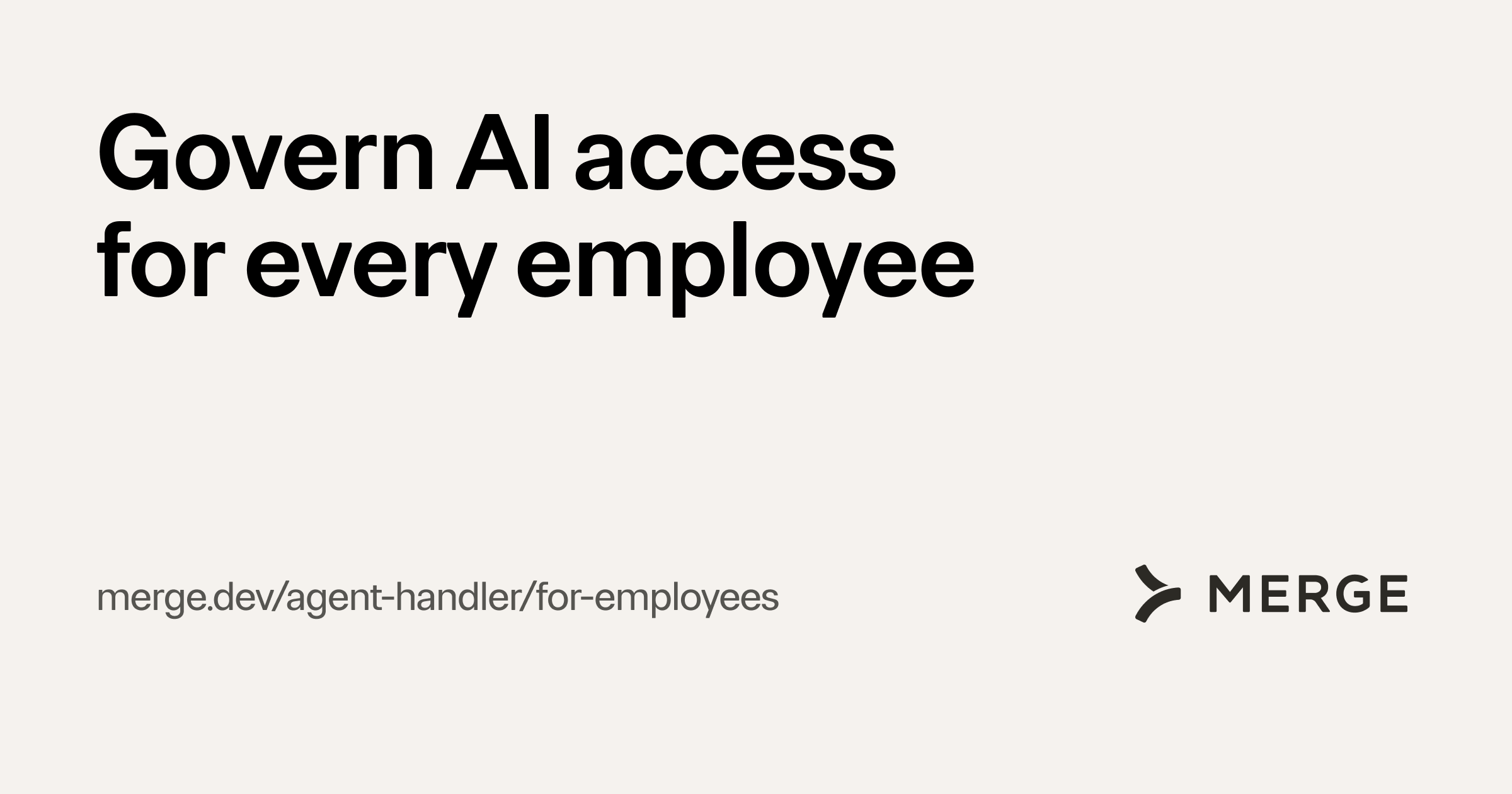 Govern AI access for every employee | Merge