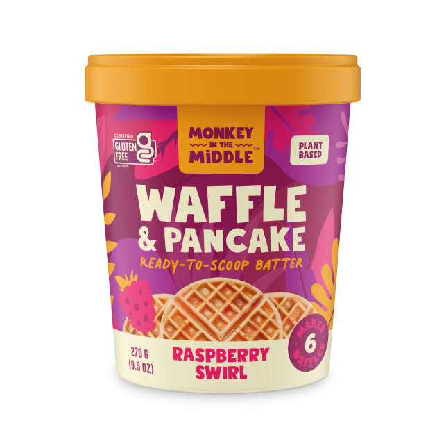 Raspberry Swirl Waffle/Pancake Mix Packaging
