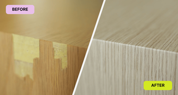 Before and after furniture