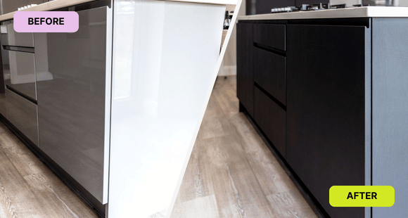 Before and after kitchen furniture