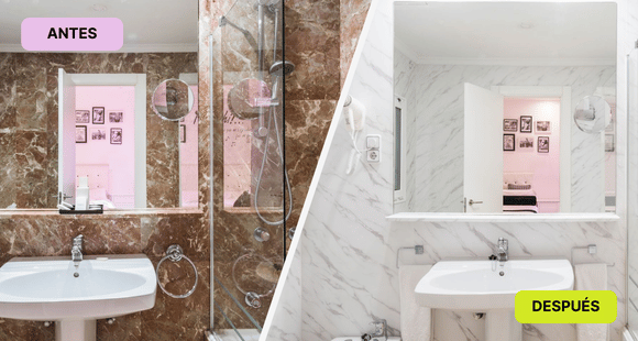 Avant et après salle de bain