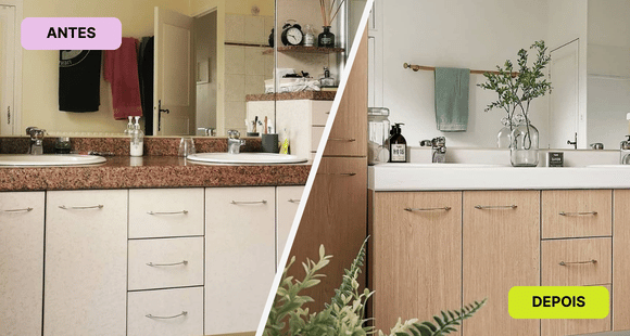 Antes e depois casa de banho