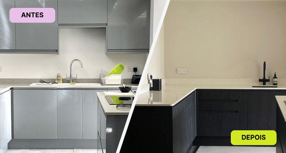 Antes e depois cozinha