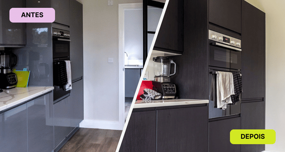 Antes e depois cozinha