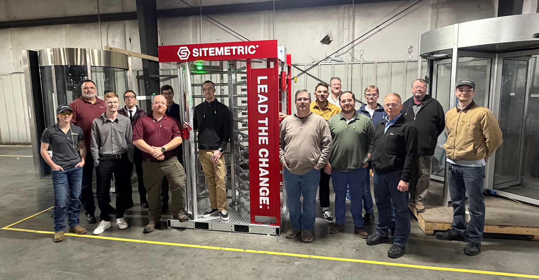 Sitemetric and Boon Edam partnership — Sitemetric Deluxe Turnstile mobile access control for construction sites