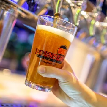 tap beer being poured