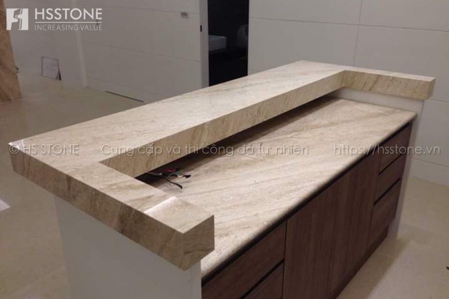 thiết kế bàn đảo bếp