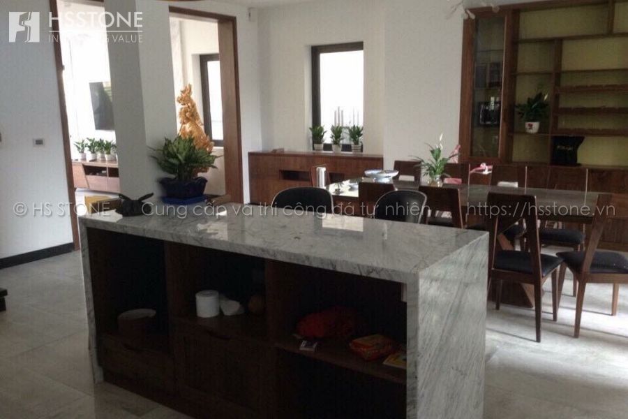 bàn đáo bếp ốp đá