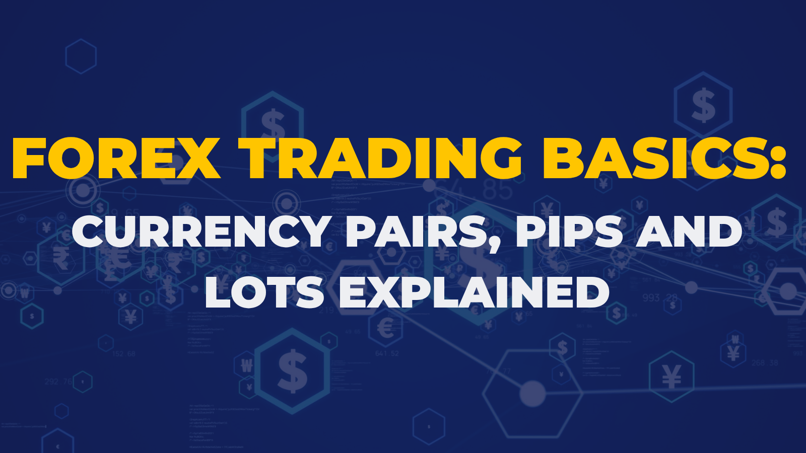 Forex Trading Basics: Currency Pairs, Pips and Lots Explained