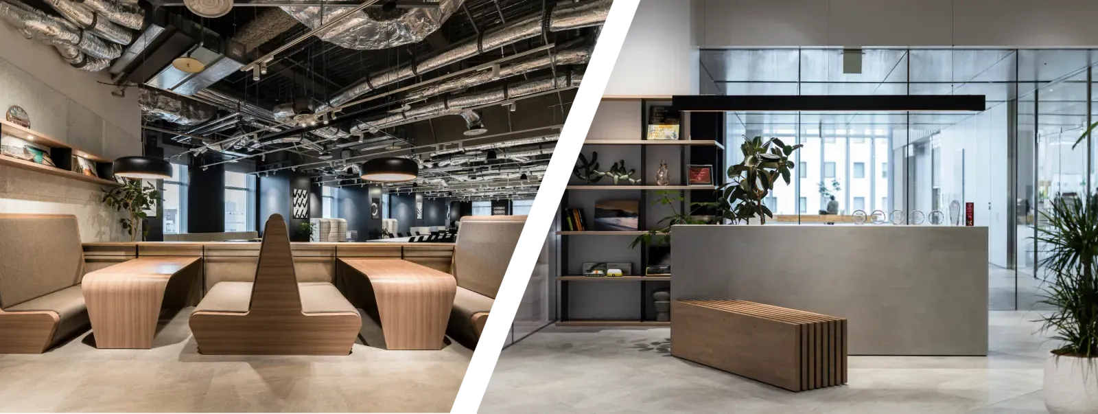 ”本企業のオフィスの様子"