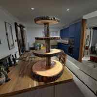 custom wooden cupcake stand built in ferndown workshop for a wedding