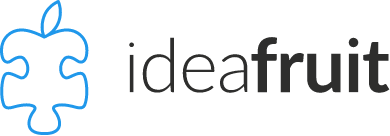 Linear Ideafruit logo with fruit puzzle icon