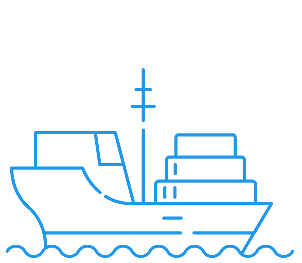 Shipping logistics icon