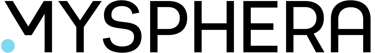 MYSphera brand logo with a light blue dot before the word.