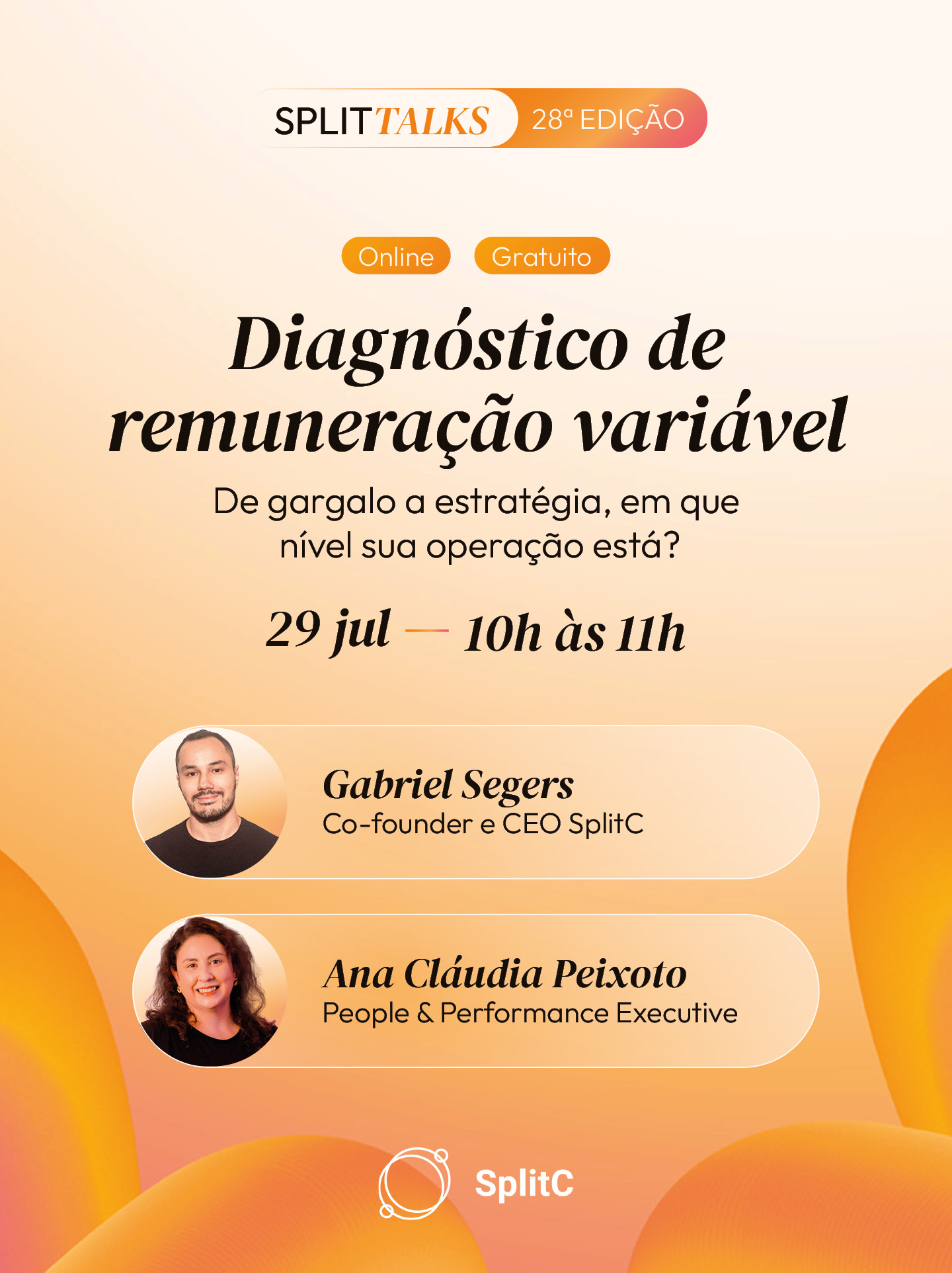 SplitTalks #28 - Diagnóstico de remuneração variável: do gargalo à estratégia. Em que nível está sua operação?