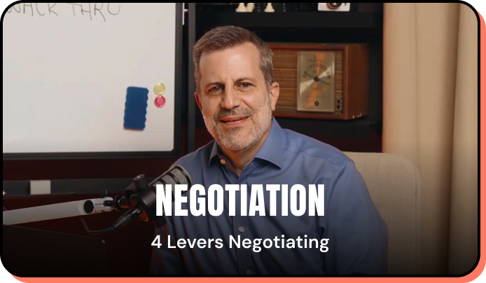 Negotiation: 4 Levers Negotiating
