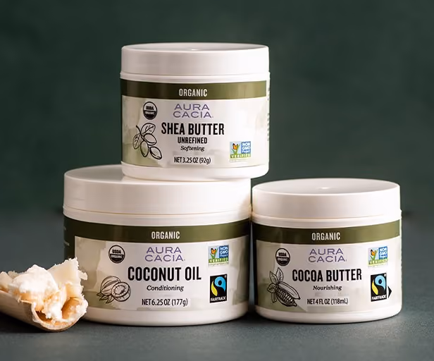 Aura Cacia body butter products