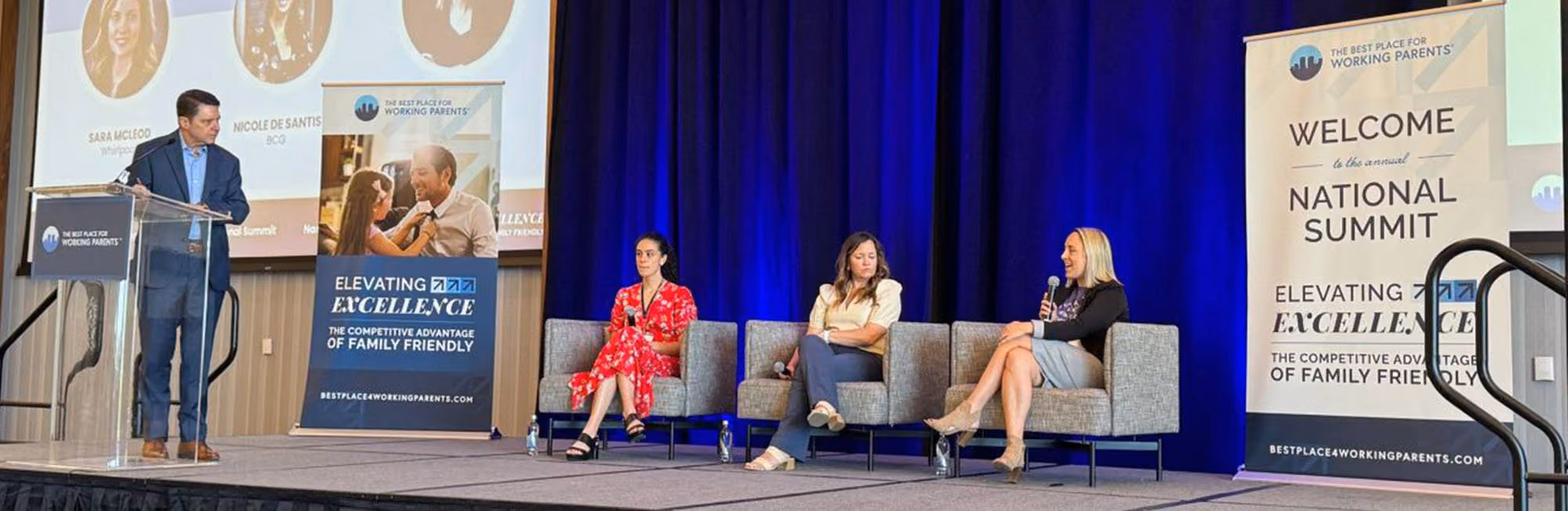 Frontier employee speaking at a panel