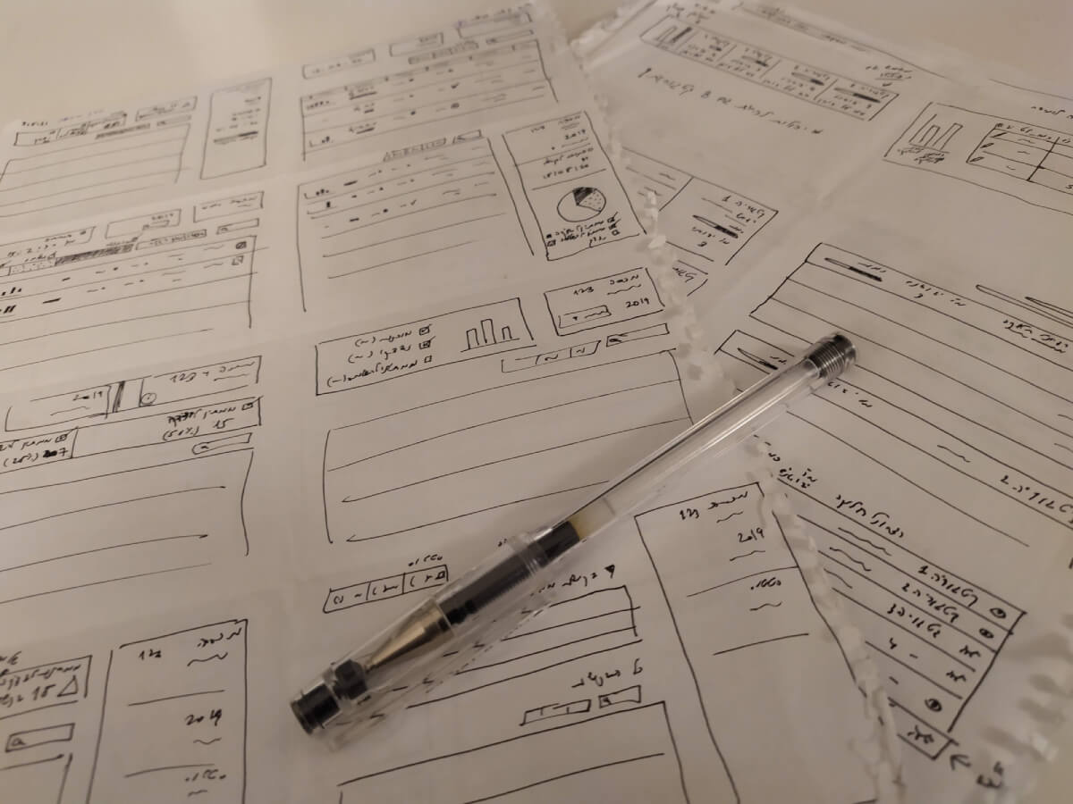 low fidelity wireframes