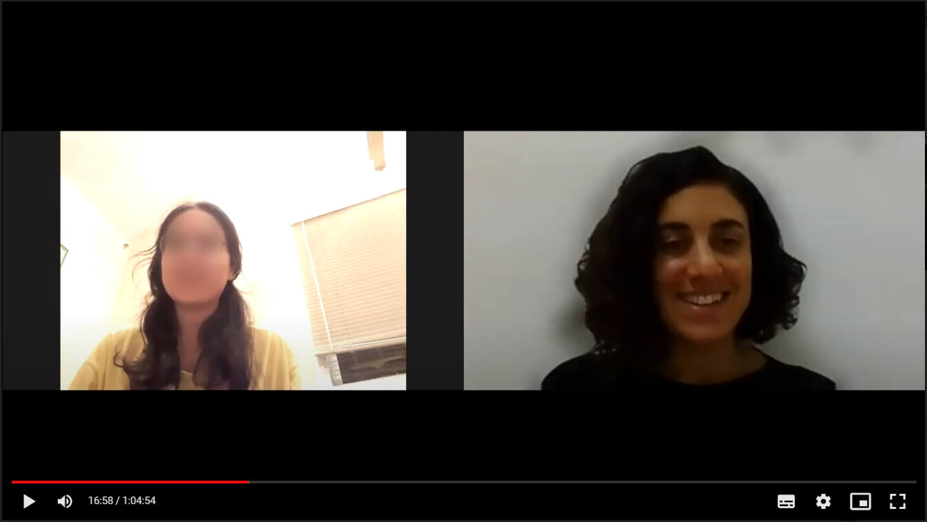 user interview zoom meeting screenshot