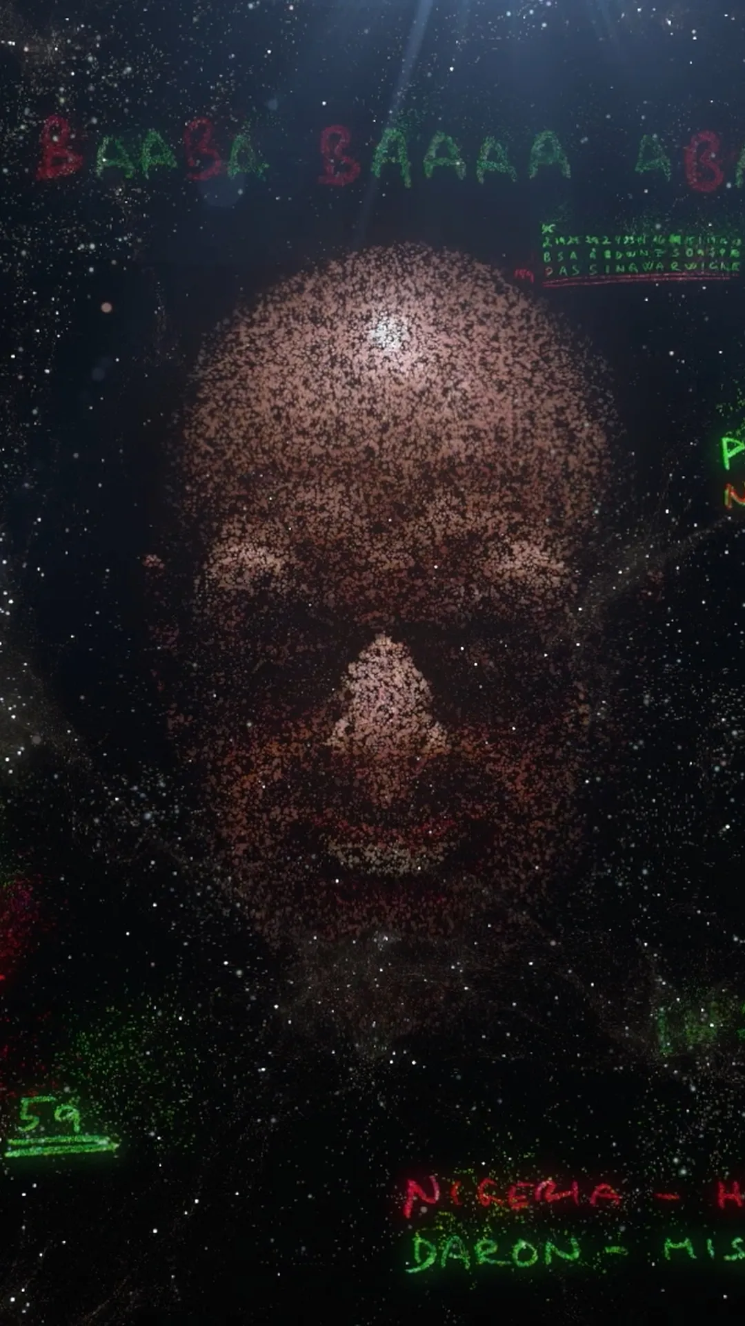 Pixel face – stillbilde fra introfilm