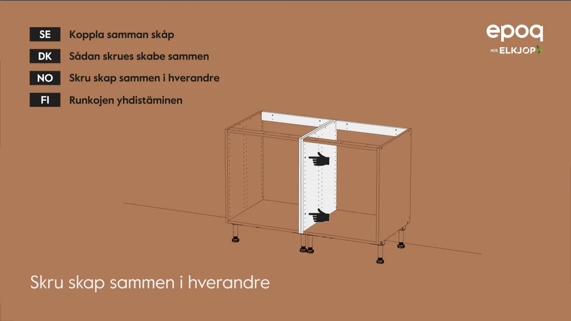08. Hvordan skru skap sammen i hverandre