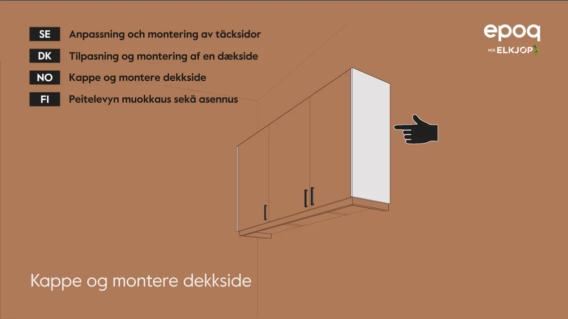 12. Kappe og montere dekkside