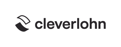 Cleverlohn logo with stylized letter C in black followed by the word Cleverlohn in black lowercase letters.