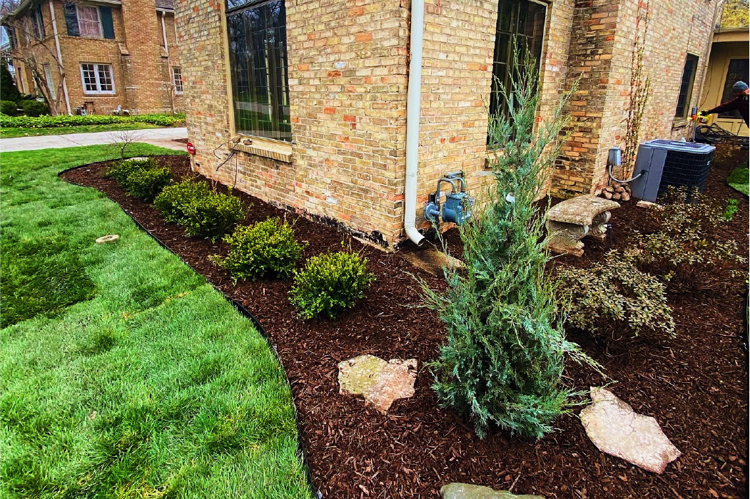softscaping around a house