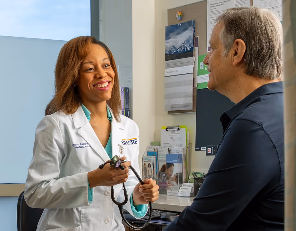 Doctor and patient from Sharp Healthcare