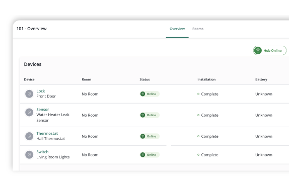 SmartRent smart apartment device view