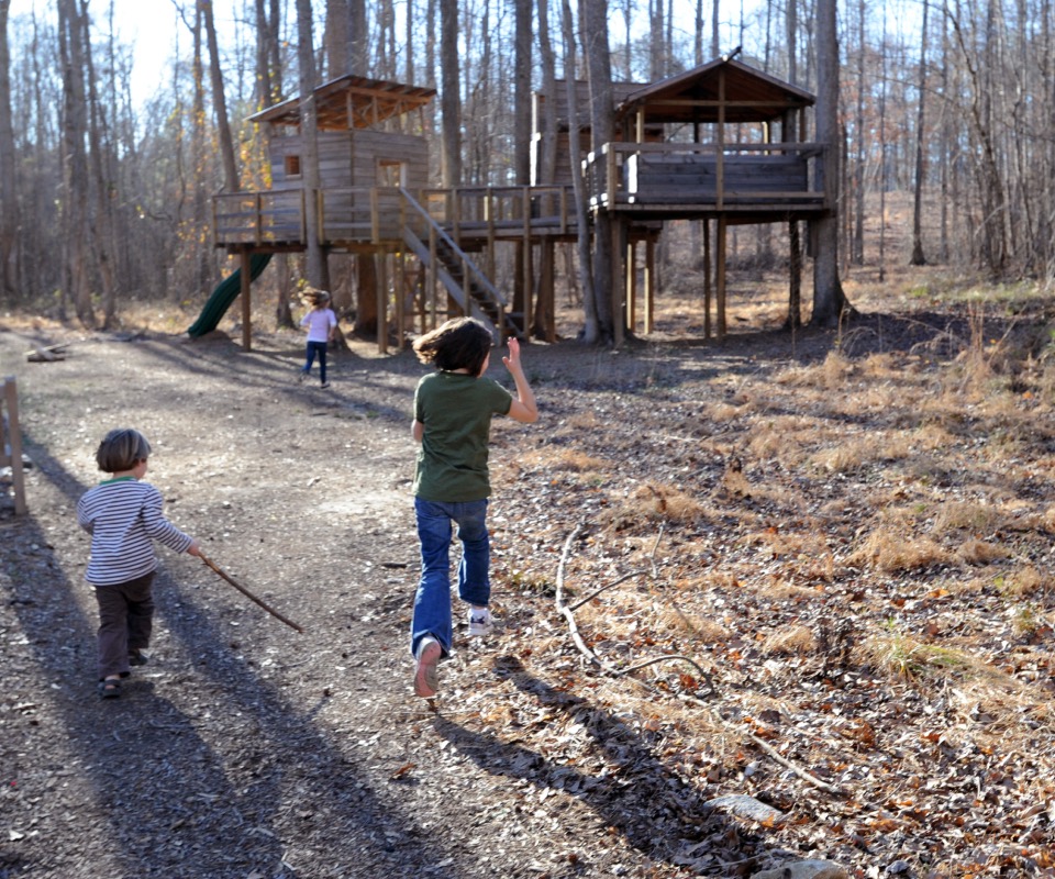 Selborne Treehouse play structure at Serenbe